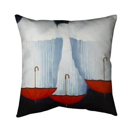 FONDO 20 x 20 in. Upside Down Umbrellas-Double Sided Print Indoor Pillow FO2772183